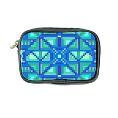 Grid Geometric Pattern Colorful Coin Purse by Sapixe