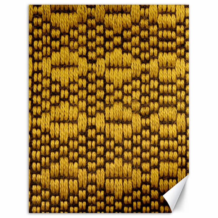 Golden Pattern Fabric Canvas 18  x 24  