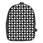 Grid Pattern Background Geometric School Bag (XL) Front