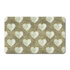 Hearts Motif Pattern Magnet (rectangular) by dflcprints