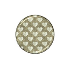 Hearts Motif Pattern Hat Clip Ball Marker (10 Pack) by dflcprints