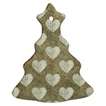 Hearts Motif Pattern Ornament (Christmas Tree)  Front
