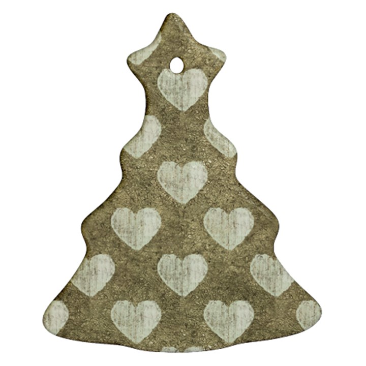 Hearts Motif Pattern Ornament (Christmas Tree) 