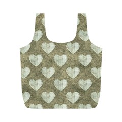 Hearts Motif Pattern Full Print Recycle Bags (m)  by dflcprints