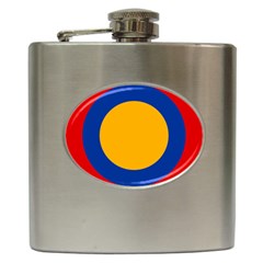 Roundel Of Armenian Air Force Hip Flask (6 Oz) by abbeyz71