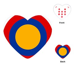 Roundel Of Armenian Air Force Playing Cards (heart)  by abbeyz71