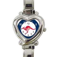 Roundel Of The Australian Air Force Heart Italian Charm Watch by abbeyz71