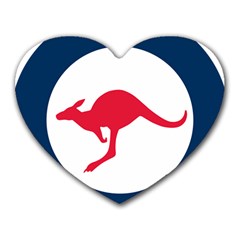 Roundel Of The Australian Air Force Heart Mousepads