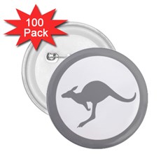 Low Visibility Roundel Of The Australian Air Force 2 25  Buttons (100 Pack)  by abbeyz71