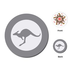 Low Visibility Roundel Of The Australian Air Force Playing Cards (round)  by abbeyz71