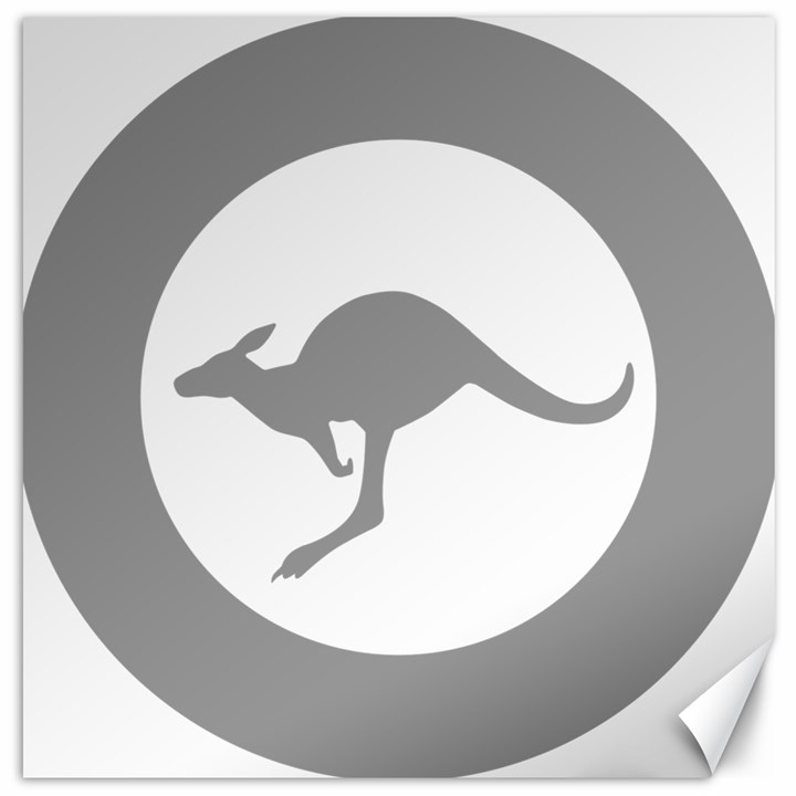 Low Visibility Roundel of the Australian Air Force Canvas 12  x 12  