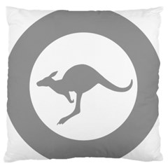 Low Visibility Roundel Of The Australian Air Force Large Flano Cushion Case (one Side) by abbeyz71