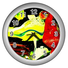 Drama 1 Wall Clocks (Silver) 