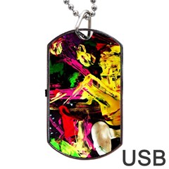 Spooky Attick 1 Dog Tag Usb Flash (one Side) by bestdesignintheworld