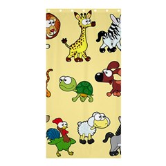Group Of Animals Graphic Shower Curtain 36  X 72  (stall) 