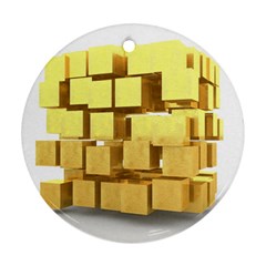 Gold Bars Feingold Bank Ornament (round)