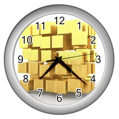 Gold Bars Feingold Bank Wall Clocks (silver) 