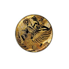 Golden Colorful The Beautiful Of Art Indonesian Batik Pattern Hat Clip Ball Marker (10 Pack) by Sapixe