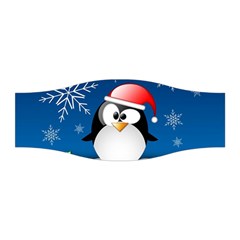 Happy Holidays Christmas Card With Penguin Stretchable Headband