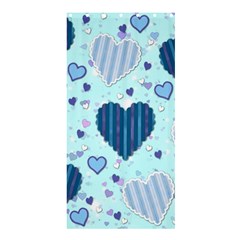 Hearts Pattern Paper Wallpaper Shower Curtain 36  X 72  (stall)  by Sapixe