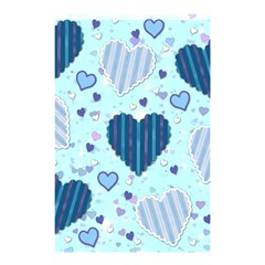 Hearts Pattern Paper Wallpaper Shower Curtain 48  X 72  (small)  by Sapixe