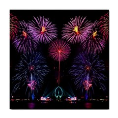 Happy New Year New Years Eve Fireworks In Australia Tile Coasters