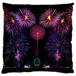 Happy New Year New Years Eve Fireworks In Australia Standard Flano Cushion Case (Two Sides) Back