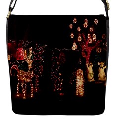 Holiday Lights Christmas Yard Decorations Flap Messenger Bag (s)