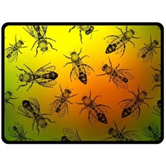 Insect Pattern Double Sided Fleece Blanket (large) 