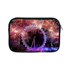 Happy New Year Clock Time Fireworks Pictures Apple Ipad Mini Zipper Cases by Sapixe