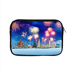 Happy New Year Celebration Of The New Year Landmarks Of The Most Famous Cities Around The World Fire Apple Macbook Pro 15  Zipper Case by Sapixe