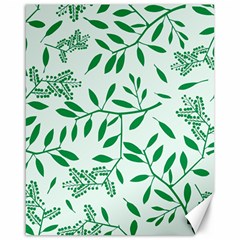 Leaves Foliage Green Wallpaper Canvas 16  X 20  