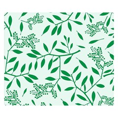 Leaves Foliage Green Wallpaper Double Sided Flano Blanket (small)  by Sapixe