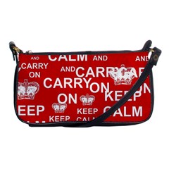 Keep Calm And Carry On Shoulder Clutch Bags