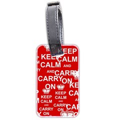 Keep Calm And Carry On Luggage Tags (two Sides) by Sapixe