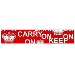 Keep Calm And Carry On Large Flano Scarf  by Sapixe