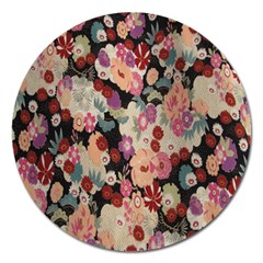 Japanese Ethnic Pattern Magnet 5  (round)