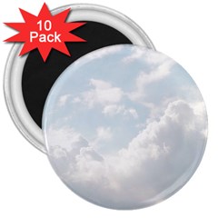 Light Nature Sky Sunny Clouds 3  Magnets (10 Pack)  by Sapixe