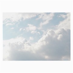 Light Nature Sky Sunny Clouds Large Glasses Cloth (2-side) by Sapixe