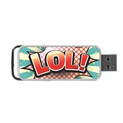 Lol Comic Speech Bubble  Vector Illustration Portable Usb Flash (one Side) by Sapixe