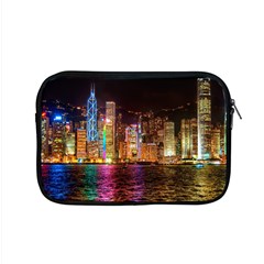 Light Water Cityscapes Night Multicolor Hong Kong Nightlights Apple Macbook Pro 15  Zipper Case