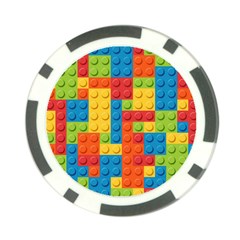 Lego Bricks Pattern Poker Chip Card Guard (10 Pack)