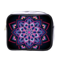 Mandala Circular Pattern Mini Toiletries Bags