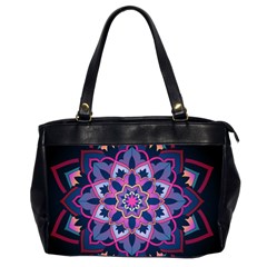 Mandala Circular Pattern Office Handbags (2 Sides)  by Sapixe