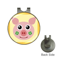 Luck Lucky Pig Pig Lucky Charm Hat Clips With Golf Markers by Sapixe