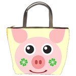 Luck Lucky Pig Pig Lucky Charm Bucket Bags Front