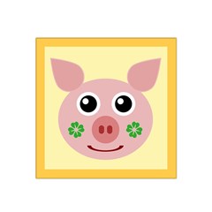 Luck Lucky Pig Pig Lucky Charm Satin Bandana Scarf by Sapixe