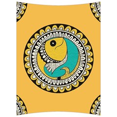 Madhubani Fish Indian Ethnic Pattern Back Support Cushion