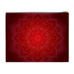 Mandala Ornament Floral Pattern Cosmetic Bag (XL) Back