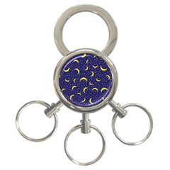 Moon Pattern 3-ring Key Chains by Sapixe